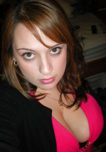 Hot blonde showing her